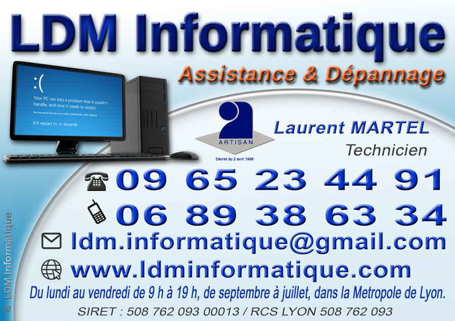 Carte de visite LDM Informatique